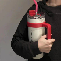 1200ML แก้วเก็บอุณหภูมิ PANDA ขนาด 40OZ ของแท้ แก้วเก็บอุณหภูมิร้อน/เย็น ขายดี