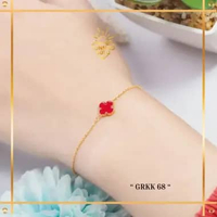 GELANG EMAS RANTAI BUNGA TERBARU EMAS ASLI EMAS MUDA KADAR 6K (300) KODE GRKK 68 SUNNIES GALLERY MER