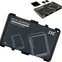 JJC Slim Memory Card Case Portable Slim Holder Storage for SD Cards / Micro SD /TF Cards Anti-Shock Anti-Fall and Scratch