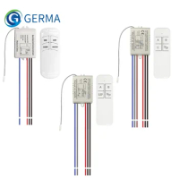 GERMA AC 220V Relay 1/2/3 Way with RF Digital Wireless Remote Control Switch for Ceiling Fan Panel Control Switch For Light Bulb