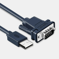 【易控王】1.2m USB轉RS232序列埠轉換線 多重遮蔽 鍍鎳接頭 (40-750-01)