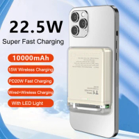 Power Bank Magnetic Wireless Fast Charge Portable Powerbank For iPhone 15 14 13 12 Samsung Xiaomi Huawei 10000mAh Mini Powerbank