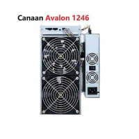 New Canaan Avalon 1246 83TH Bitcoin Miner Asic Miner 3154W Crypto Mining Machine With Original Power Supply