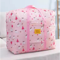 收納袋搬家袋（粉色小鹿）（特大60*50*25cm（適合單人被）） 