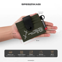 B☛V4 DOMPET KARTU PRIA CARD HOLDER WATERPROOF KENZIE PRIA TAS KALUNG LEHER K✉49