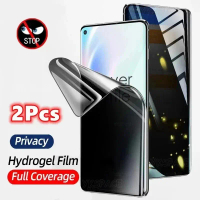 ฟิล์มกระจกนิรภัยไฮโดรเจลแบบนุ่ม 2 ชิ้น สำหรับ OPPO Realme GT 8 Pro/7/7T/6 ปกป้องเต็มจอ ป้องกันการสอด