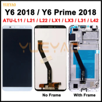 NEW 5.7 inch For Huawei Y6 2018 ATU-L11 ATU-L21 ATU-L22 ATU-LX3 Full LCD DIsplay + Touch Screen Digitizer Assembly + Frame Cover