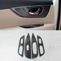 Car Styling Door Handle Bowl Insert Trim Overlay Cover Panel 2014 2015 2016 2017 For Nissan X-trail Xtrail Accessories