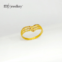 MJ Jewellery 375/9K Gold V-Shaped Ring C88