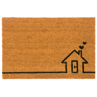 【特力屋】椰鬃刮泥地墊/踏墊/門墊 45x75cm 甜蜜的家
