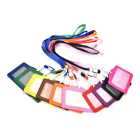 Card Holder ID Name ID Card Lanyard Bank Credit Card Cover Waterproof Identity Badge Holder Neck Strap