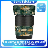 For Sigma 30mm F1.4 DC DN Contemporary For Sony E Mount Decal Skin Vinyl Wrap Film Camera Lens Protective Sticker 30 1.4 F/1.4 C