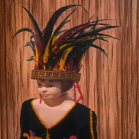 mahkota dayak, topi dayak