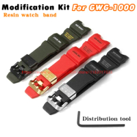 Higher Quality Colorful Watch band GWG-1000 Mod Kit For Casioak Watch Premium Rubber Strap With Refit Accessories Tools
