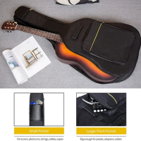2 Pack Guitar Bags Electric Guitar Case 41 Inch Guitar Bag For Acoustic Classical Guitar, Ukulele, Bass Guitar