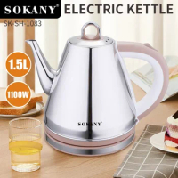 1.5L Travel Electric Kettle Tea Coffee Thermo Pot Appliances Kitchen Smart Kettle Quick Heating Electric Boiling 220V