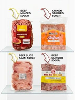 Beef Slice Ayam | Minced Beef | Beef Saikoro | Chicken Saikoro - 500gr |TERLEZAT!!! |TERMURAH!!!! BE