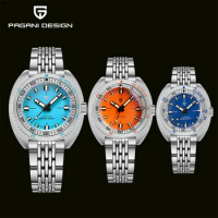 Pagani Design Men's Automatic Mechanical Watches Stainless Steel 300m Waterproof watchdives Watch for Men
