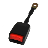 Unviersal Front Seatbelt Female Connector Replacement 20cm Female Connector Camlock Extension Suppli