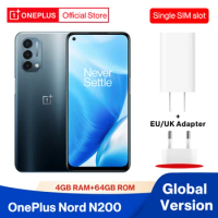 OnePlus Nord N200 N 200 Global Version 4GB RAM 64GB Snapdragon 480 5000mAh Battery 18W Fast Charge 6.49 90Hz FHD Display
