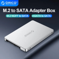 ORICO M.2 SSD Case NGFF To SATA3.0 Adapter Case MSATA To SATA3.0 Metal Hard Drive Case for 2230 2242 2260 2280 M2 SSD