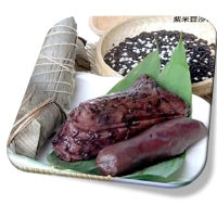 【南門市場立家】*湖州紫米豆沙粽5顆(200g/顆;端午節肉粽)