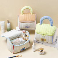 Lovely House Makeup Bag Large Capacity Toiletry Bag Handheld Cosmetic Bag Skincare Storage Bag Trave