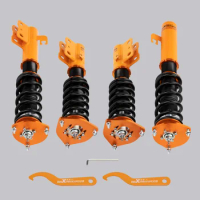 24 ways Adjustable Lowering Coilover for Subaru Forester SF 1999 2000 2001 2002 Coilover Springs Lowering Shock Absorbers