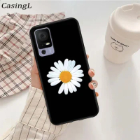 Case For TCL 40R 30 40 X 5G Thin Back Matte With Magnetic Attraction Chrysanthemum Ring Cover For TCL 20R 40X