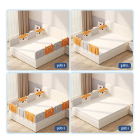 Pippi Children's Bed Rail, Can Be Assembled to 150-200 Cm. Removable and Washable, Easy to Clean. Av