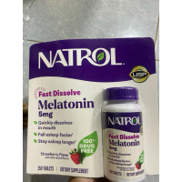 Viên, Kẹo hỗ trợ giấc ngủ Natrol Melatonin 5mg