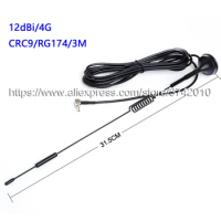 Free shipping High Gain 12dBi CRC9 Connector LTE 4G antenna for router 3G Modem 1PC