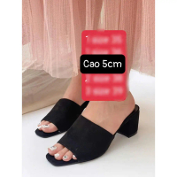 GUỐC NỮ QUAI NGANG GÓT VUÔNG CAO 5CM E63 FULBOX