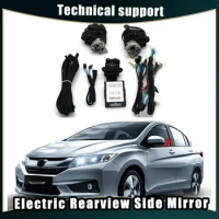 Car Mirror Electric Automatic Rearview Mirror Folding System Side Mirrors Folded Motor Kit Modules for Honda CITY 2014-2023