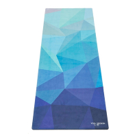【Yoga Design Lab】Combo Mat 天然橡膠瑜珈墊3.5mm - Geo Blue (超細纖維絨瑜珈墊)