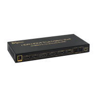 【DigiSun 得揚】UHA824 4K HDMI 2.0 二進四出矩陣切換器+音訊擷取器 SPDIF+Audio 3.5mm
