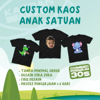 Kaos Custom - Custom Kaos Anak / Kaos Anak Custom Sablon Satuan / Kaos Anak Karakter