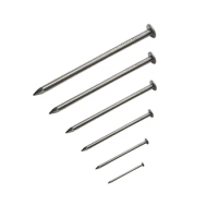 5-500PCS Wood Nails Flat Round Head Carbon Steel Decorative Furniture Hardware Wire Nail 16mm-100mm Length