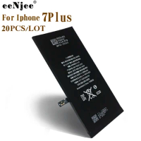 EENJEE20pcs Phone Battery For Iphone 7Plus Cellphone replacement batteries Factory 3.8V 2900mah ORG Quality OEM