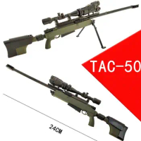 1:6 Scale TAC-50 Long Range Sniper Weapon 4D Gun Model Plastic Military Model Accessories for 12" Action Figure Display