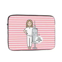 Enfermera En Apuros 12 13 15 17 Inch Laptop Sleeve Case for Macbook Air Pro Notebook Sleeve Cover Bag Nurse Shockproof Case Bag