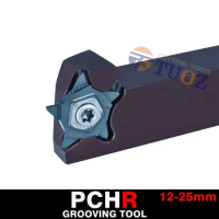 TUOZ PCHR12-24 PCHR20-24 PCHR25-24 PCHR 1212-24 1616-24 2020-24 2525-24 12-25mm Grooving Tool Holder CNC Tool External Holder