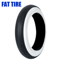 Electric Bike Fat Tire 20x4.0 Fat Bicycle Tire Black White Snow Mountain Bike Accessory 24x4.0 Enhanced Version Bicycle Tyre