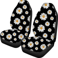 doginthehole 2 Pack Daisy Decorative Car Seat Cover Protector for Front Seat Vehicles for Sedan SUV Truck Van Cover
