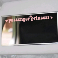2Pcs Passenger Princess Mirror Car Sticker Funny Car Truck Stickers Decal for Rearview Mirror Window JDM Vinyl Decor
