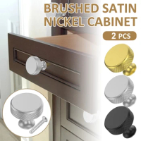 2PCS Cabinet Door Handle With Screw Modern Chrome Furniture Pull Handles Drawer Door Knobs For Kitchen Bathroom Wardrobe