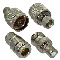 1pcs Adapter N to F TV Male Plug &amp; Female Jack RF Coaxial connector For TV Antenna Wire Terminals