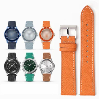 Epsom Watch Strap 18mm 20mm 22mm Calfskin Leather Watchband Quick Release Watch Band Hand-Made Palm Pattern Wristband Belt