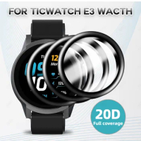 Protection Film Cover For Ticwatch E3 Smart Watch Anti shatter HD Curved Soft Screen Protector For Tic watch E3 Accessories