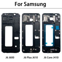 10 Pcs Front LCD Screen Frame For Samsung J4 Core J410 J6 J600 J6 Plus J610 Housing Middle Frame LCD Bezel Plate Panel Chassis